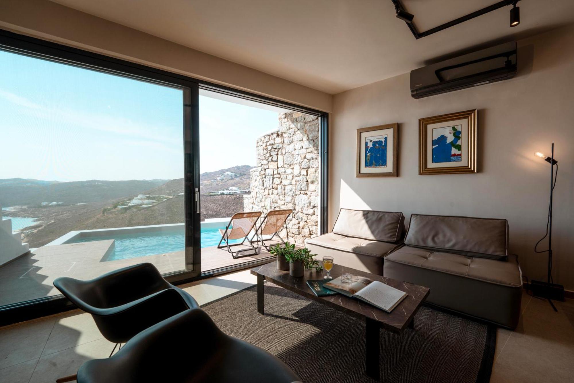 Luxury House With Private Pool At Elia Beach Mykonos Town Extérieur photo