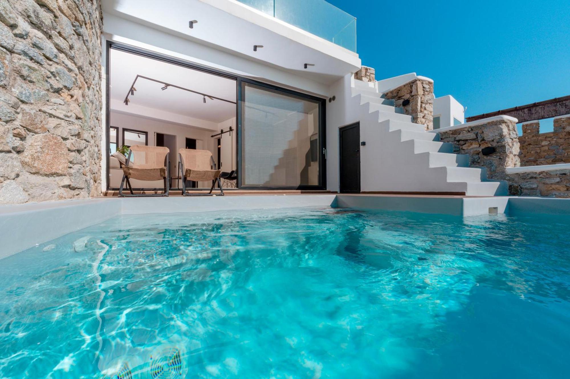 Luxury House With Private Pool At Elia Beach Mykonos Town Extérieur photo